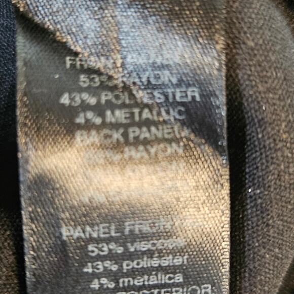 White House Black Market The Skinny Metallic Pants Sz 2 - Picture 11 of 13